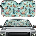 thumbnail image 2 of Foldable Dachshund Dog Windshield Sunshade Car Accessory For Pet Lovers, 2 of 5