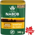 thumbnail image 1 of Nabob Medium Roast Breakfast Blend Ground Coffee, 340g Canister, 1 of 14