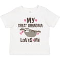 thumbnail image 3 of Inktastic My Great Grandma Loves Me Girls Toddler T-Shirt, 3 of 5