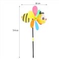 thumbnail image 4 of 18Pcs Bee Wind Spinners Pinwheels 3D Animal Windmills Garden Stakes Ornaments for Lawn Yard Patio Party Decor,18 x 3D Bee windmill,Multicolor, 4 of 8