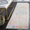 thumbnail image 2 of SAFAVIEH Tulum Ronald Distressed Runner, 2' x 5', Ivory/Fuchsia, 2 of 7