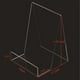 thumbnail image 2 of 6 Pcs Acrylic D,clear Acrylic Display D, Clear H 145x115x100mm, 2 of 4