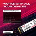 thumbnail image 5 of XPG 2TB GAMMIX S70 Blade - Works with Playstation 5, PCIe Gen4 M.2 2280 Internal Gaming SSD Up to 7,400 MB/s (AGAMMIXS70B-2T-CS), 5 of 8