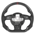 thumbnail image 2 of Volante de fibra de carbono Volante de cuero perforado de napa apto para B85 RS3 RS4 RS5 RS6 RS7 2013-2016 ANGGREK Otros, 2 of 8