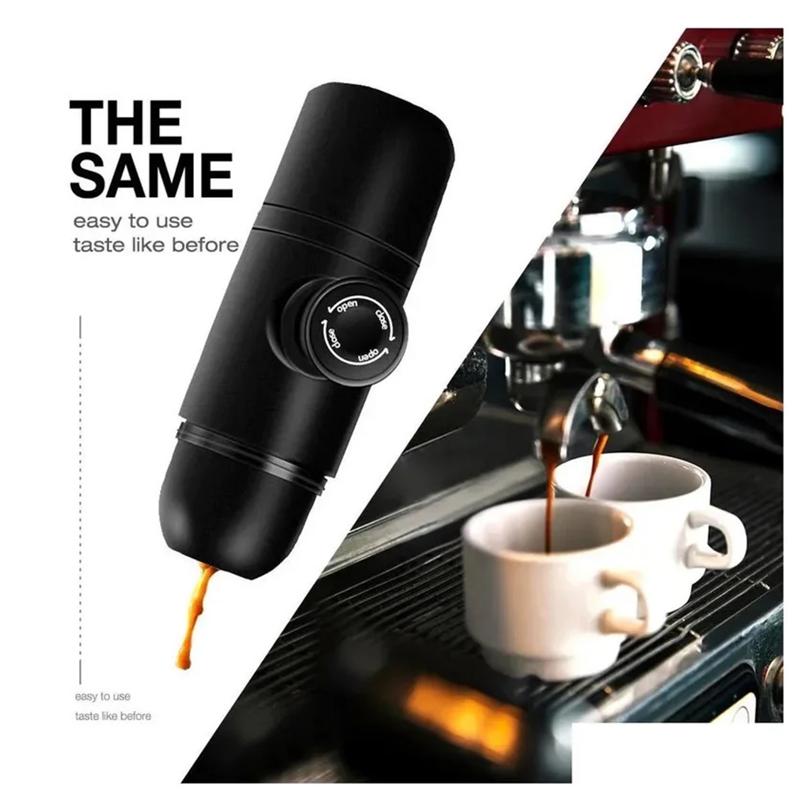 Portable Mini Hand Pressure Coffee Machine, Handheld Pressure Coffee Espresso Machine, Office/home Office Travel Outdoor Travel ,Portable