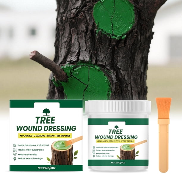 Sellador y compuesto para podar de heridas de árboles con matorral – Pasta de curación rápida para ramas cortadas, protege árboles y arbustos de insectos, enfermedades y podredumbre