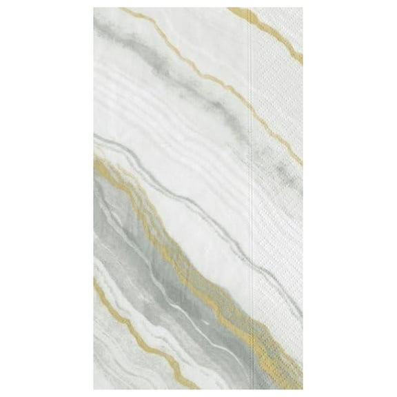 Guest Towels Paper Hand Towels Bathroom Decor Party Supplies Gray Marble Pk 30