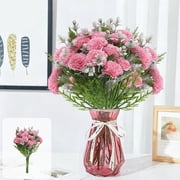 MMJ Artificial Flowers Bouquet Mixed Color Faux Silk Floral Arrangement Home Decor 12.60in