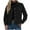 Z1-Black, variant on YDFCWXW Women Denim Jacket Coats Long Sleeves Pocket Fashion Cardigan Solid Color Open Front Comfy Outerwear Jackets Blue, XXL