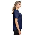 thumbnail image 3 of North End NE100W Women's JAQ Snap-Up Stretch Performance Polo-Classic Navy-2XL, 3 of 3
