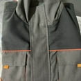 thumbnail image 7 of lcziwo Work Jacket Mens Zip up Long Sleeve Cargo Coats with Multi Pockets Big and Tall Workwear Uniform for Welding, Dark Gray, XXXL, 7 of 7
