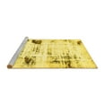 thumbnail image 2 of Ahgly Company Machine Washable Indoor Rectangle Oriental Yellow Modern Area Rugs, 6' x 9', 2 of 4