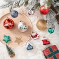 thumbnail image 2 of Premium Christmas Ornament Eclectic Bundle Set, 60 Glitter Filled Baubles, Homes, Star Charms, 2 of 7