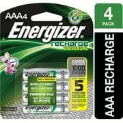 Energizer EcoAdvanced AAA Rechargeable Batteries, 4 Count