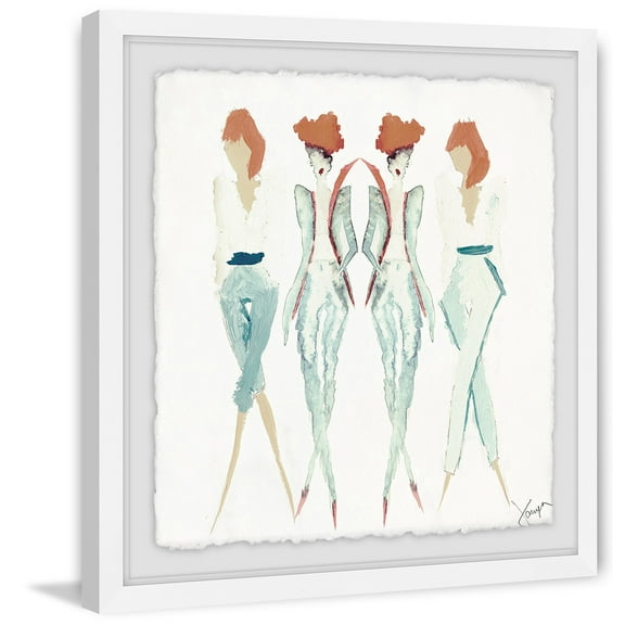 Formal Fashion Diva Framed Painting Print