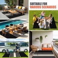 thumbnail image 3 of Black Beige Striped Outdoor Rug 3x5 Ft, Non Slip Washable Area Rug, Modern Farmhouse Retro Lines Patio Rugs Carpet Runner, Large Floor Mat for Indoor/Outdoor Deck Porch Camping, 3 of 8