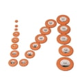 thumbnail image 2 of 27 Piezas de Almohadillas de Saxofón Barítono kusrkot Cojines Piezas de Repuesto Naranja, 2 of 8
