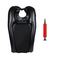 Comfortable Hair Wash Tray Spill Proof Inflatable Hair Rinse Bowl Convenient Hair Care Solution for Sink & Beds Use