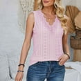 thumbnail image 2 of Économies d'Été KIHOUT Hauts d'Été pour Femmes, Hauts Mode pour Femmes à Manches Courtes à Col en V, Uniforme de Travail, Blouse à Imprimé avec Poche, Hauts (Rose G), 2 of 5