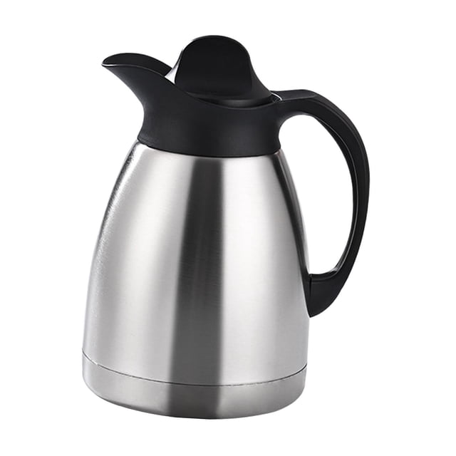 Jarra térmica de acero inoxidable para café, tetera al vacío, jarra de agua con aislamiento al vacío, tapa sellada para líquidos calientes, fiestas, 1 litro