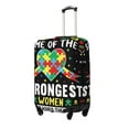 thumbnail image 2 of Haiem I Love With Autism Luggage Cover Printed Suitcase Covers for Luggage Elastic Washable Suitcase Protector Fits 18-32 Inch Luggage-Small, 2 of 8