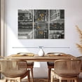 thumbnail image 3 of Elephant Stock Nyc Avenue Pop Wall Art - Horizontal Multi Panel Canvas - Living Room Wall Decor - City Multi Panel - Black And Gray Decor - 57" x 36", 3 of 8