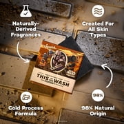 Dr. Squatch Mens Bar Soap, Natural Bar Soap for Men, This is the Wash, 5 Oz