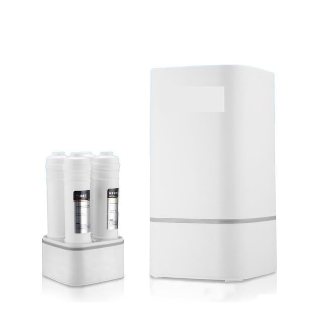 Home Kitchen 4 Stage Water Purifier Filter, RO Membrane Reverse Osmosis Drinking Water Filtration System Fountain Water Filter