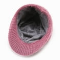 thumbnail image 4 of Holzlrgus Women's Visor Beanie Trendy Warm Hat Winter Wool Lined Elastic Knitted Hat, 4 of 7