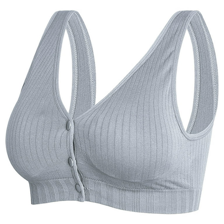 Fsqjgq Sports Bras for Women Plus Size Lace Cotton Bralettes Large Bust No  Underwire Seamless Push Up Bras Breastfeeding Nursing Bra Underwear Grey Size  Z 