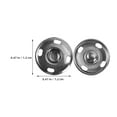 thumbnail image 2 of Soimiss 100Pcs Metal Button Snap Fasteners Sew on Clothes for Jackets Pants and Coats, 2 of 8