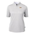 thumbnail image 2 of Women's Cutter & Buck  Gray Arizona State Sun Devils DryTec Virtue Eco Pique Stripe Recycled Polo, 2 of 3