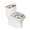 Rainbow Wave Blooms, variant on HELLHERO Pack of 2 Toilet Dust Cover Set for Modern Bathrooms Pickle Can and Slice Pattern Soft Toilet Top Cover Set Elastic Edge