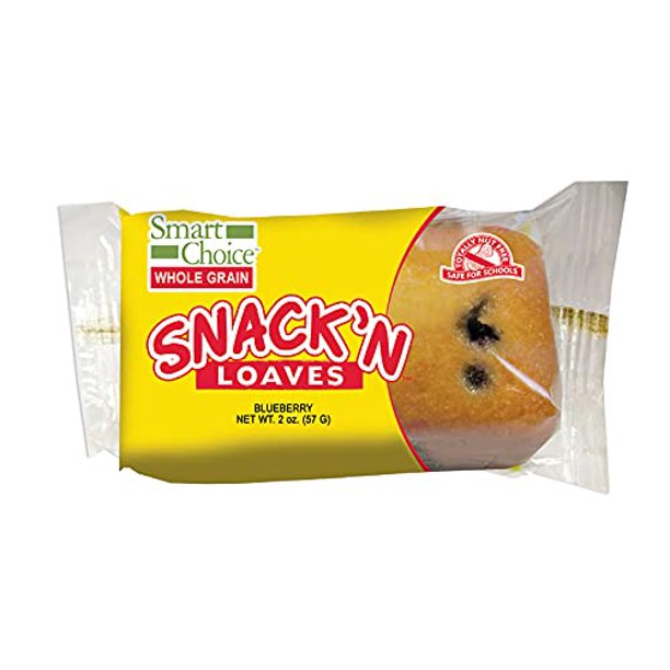 Individually Wrapped Whole Grain Blueberry Snack Loaves 2 oz. 72 per