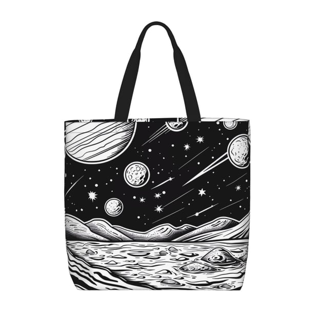 Easygdp Cosmic Landscape Celestial Art Bolsa Tote para Mujer, Bolso de Hombro para Trabajo, Playa, Viajes, Compras y Supermercado