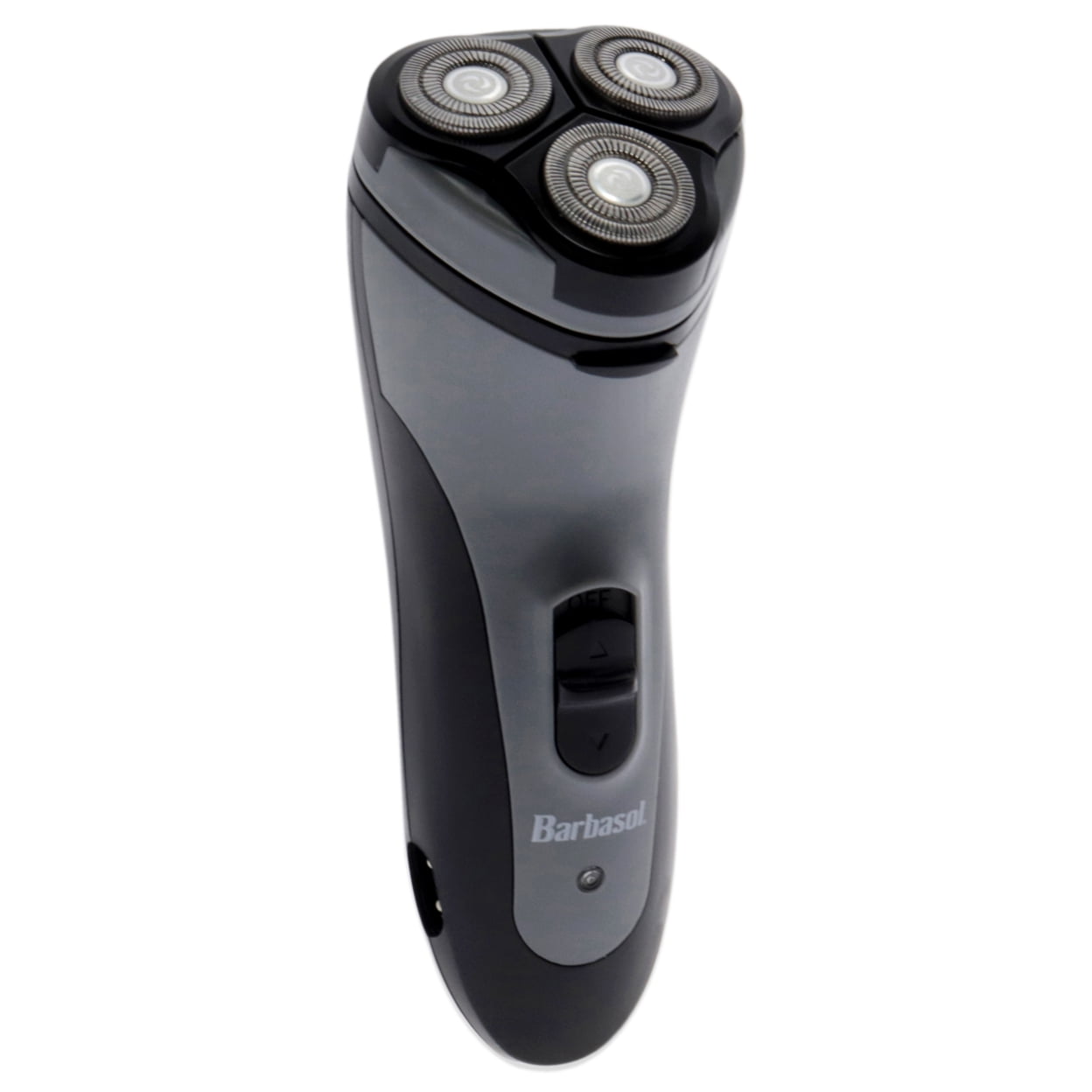 Barbasol Men's Rechargeable Wet/Dry LCD Lithium Rotary Shaver with Pop-up Trimmer (CBR1-1003-BLB)