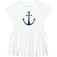 thumbnail image 3 of Inktastic Anchor Nautical Girls Baby Dress, 3 of 5