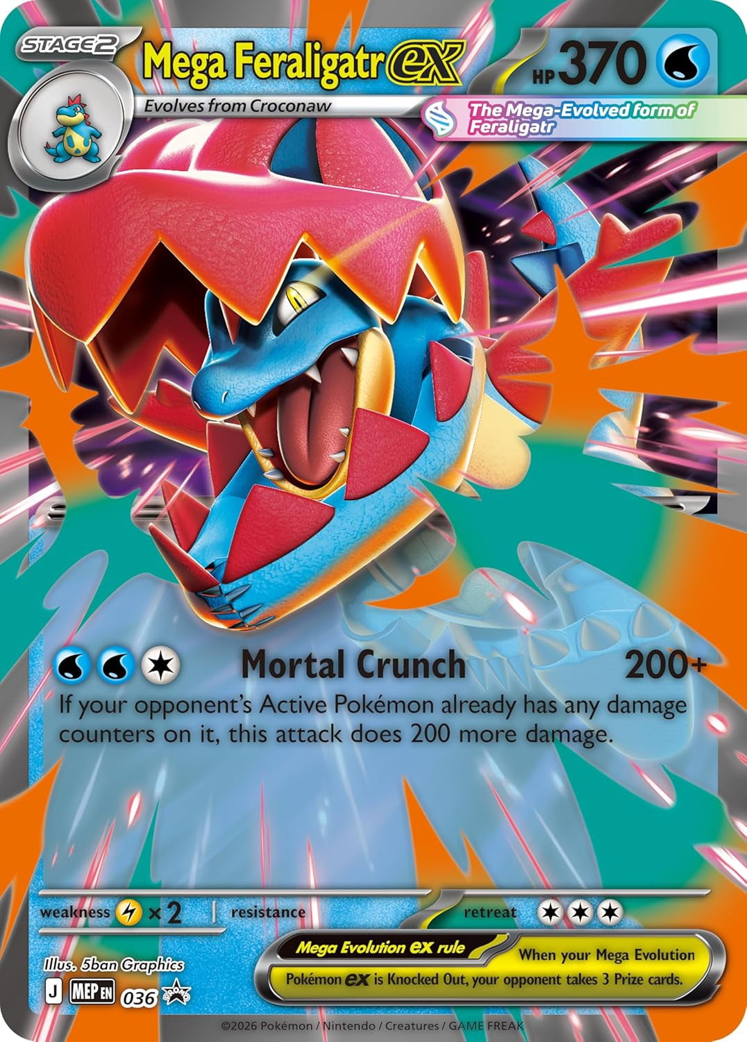 Pokemon TCG: Mega Evolution - Ascended Heroes Mega Feraligatr ex Box