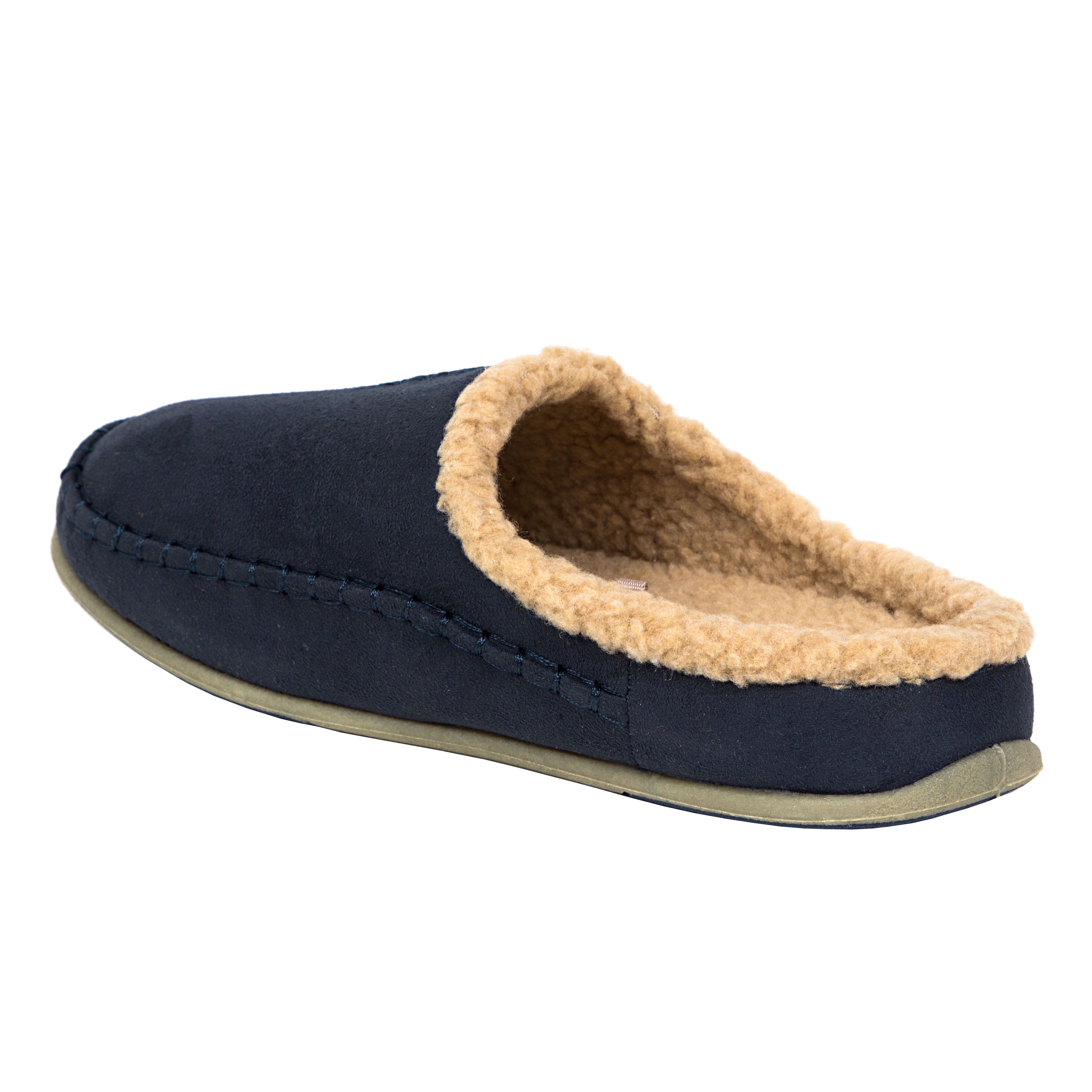 Deer Stags Men\'s Navy Slipperooz DEER STAGS Mens Navy Quilted Comfort Slipperooz Round Toe  main image 4