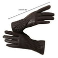 thumbnail image 6 of 1 Pair Women Cycling Gloves Autumn Winter Windproof Elastic Faux Snakeskin Touchscreen Anti-slip Thermal Cold Weather Full Finger Motorcycle Riding Gloves, 6 of 8