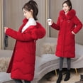 thumbnail image 4 of Chaqueta de algodón abrigo de algodón abrigo de algodón de talla grande para mujer chaqueta de invierno mediana y larga, 4 of 6
