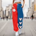 thumbnail image 2 of 2024 Women Pants Casual Classy Fashion Suitable Baseball Football Print Bottom Sweat Pockets High Waist Sporty Gym Athletic Fit Jogger Trousers, 2 of 4