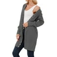 thumbnail image 5 of Women Button Down Solid Color Cardigan, 5 of 7