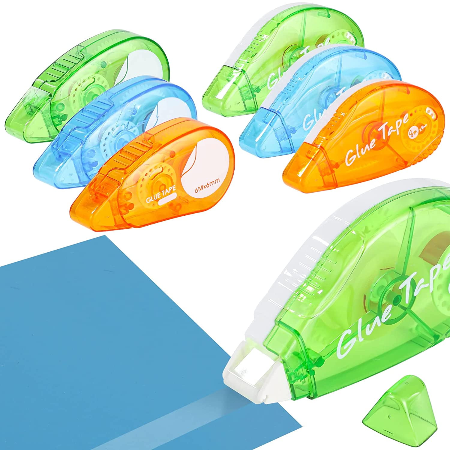 12 Pcs Double Sided Tape Roller, Double Sided Adhesive Tape Glue Tape