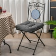 thumbnail image 2 of Gymax 4 Pcs Patio Dining Chair Cushions U-Shaped Chair Pads Non-Slip Bottom Grey, 2 of 9
