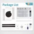 thumbnail image 3 of Mohavair 6000 BTU Air Conditioner Smart App Window Air Conditioner Remote Control Included Wifi Capable Easy Install Kit for Room up to 250 Sq Ft Sleep Mode, 3 of 8