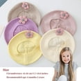 thumbnail image 5 of Baby Beret Hat Toddler Winter Knitted Beanie Cap with Cute Flower Little Girls French Hat for 0-3Years, 5 of 7