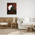 thumbnail image 2 of Stupell Industries Happy Halloween Haunted House Graphic Art Gallery Wrapped Canvas Print Wall Art, Design by The Saturday Evening Post, 2 of 7