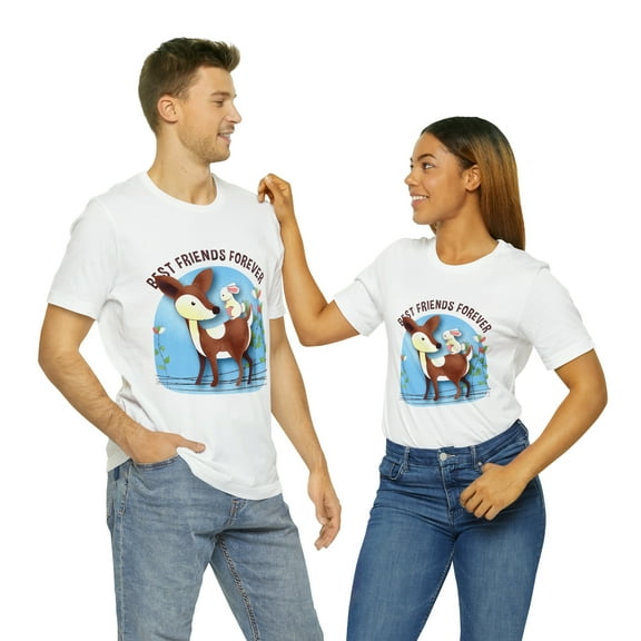 Best Friends Forever Animated Unisex Jersey Short Sleeve Bella Canvas Tee