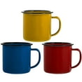thumbnail image 6 of CIMAXIC Simple Vintage Enamel Mugs Assorted Color Comfortable Handle for Home 15Pcs, 6 of 8